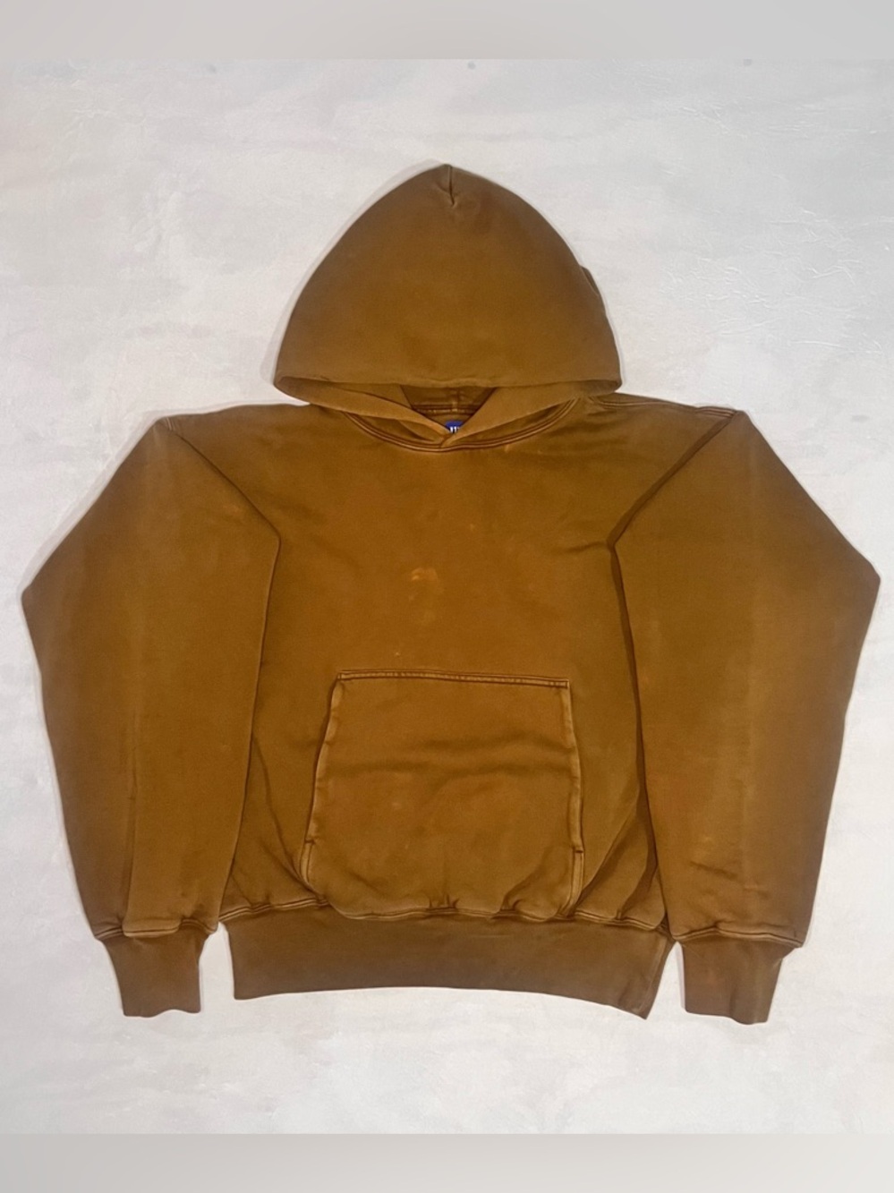 Yeezy X Gap Hoodie Brown Hooded Sweatshirt Double Layer Yzy Boxy Fit Size M